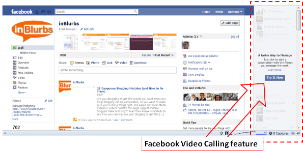 Facebook Videotelefonie für Real Time Marketing mit Social Media