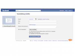 veranstaltung bei facebook einstellen