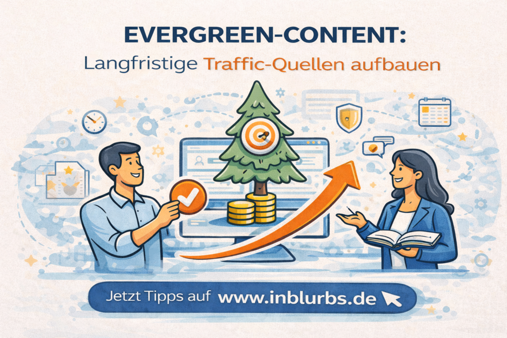 evergreen content strategien, langfristiger organischer traffic, pillar cluster themen, zeitlose themen finden, content-architektur pillar-cluster, evergreen Inhalte pflegen, seo langlebige inhalte, interne verlinkung stärken, aktualisierungsplan evergreen, reseach evergreen keywords