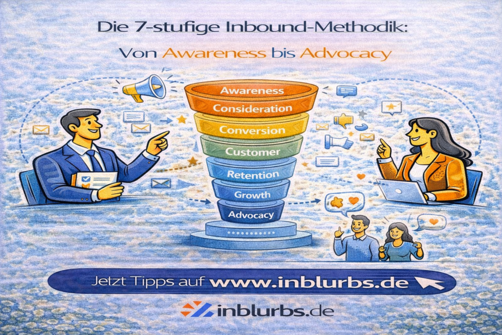 inbound-strategie stufen, awareness interesse abwägung, inbound marketing funnel, advocacy programm aufbauen, lead nurturing sequenzen, buyer journey inbound, vertrieb marketing alignment, content strategie inbound, kundenbindung advocacy, persona getriebene inhaltserstellung