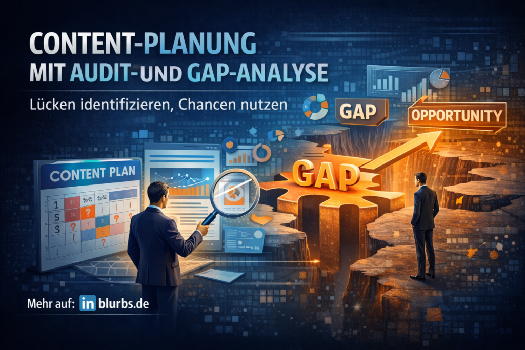 Content Plan Audit, Gap Analyse Inhalte, Audit Content Strategie, Content Lücken identifizieren, Chancen Content-Planung, SEO Audit Planung, Content Mapping Strategie, Content Gap Chancen, Audience Gap Analyse, Themenlücken Analyse