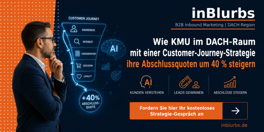 digitale kundengewinnung strategie, qualifizierte leads generieren, b2b marketing strategie, customer journey optimierung, vertriebsprozess automatisierung software, inbound marketing agentur, zielgruppe besser verstehen, kundenbedürfnisse analysieren methode, marketing automation lösungen, conversion rate steigern, inblurbs inbound marketing