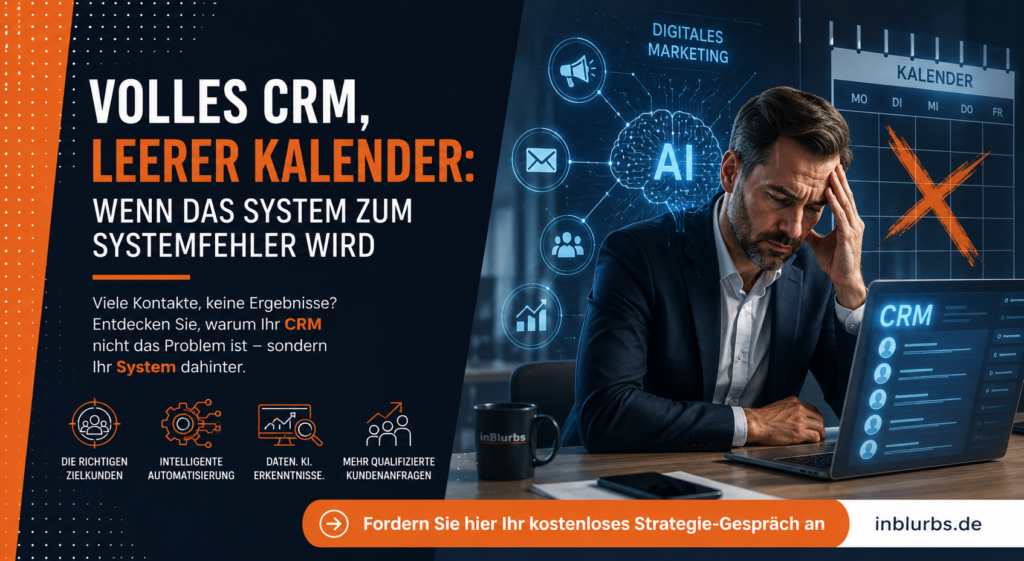 B2B Leadgenerierung, Sales Marketing Ausrichtung, B2B Marketing System, Leadgenerierung Prozess, Customer Journey B2B, Lead Nurturing B2B, Account Based Marketing, Marketing Automation B2B, CRM Pipeline optimieren, qualifizierte Leads generieren, inblurbs inbound marketing