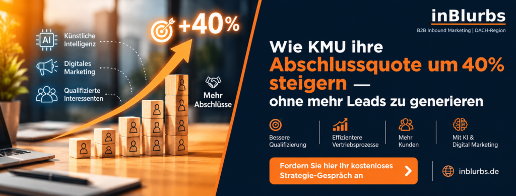 B2B Conversion Optimierung, Lead Qualifizierungsprozess, datengetriebene Leadbewertung, B2B Customer Journey, Content für B2B Kunden, Marketing Vertrieb Alignment, schnelle Lead Bearbeitung, B2B Sales Follow-up, Verkaufsprozess Optimierung, datengetriebenes B2B Marketing, inblurbs inbound marketing